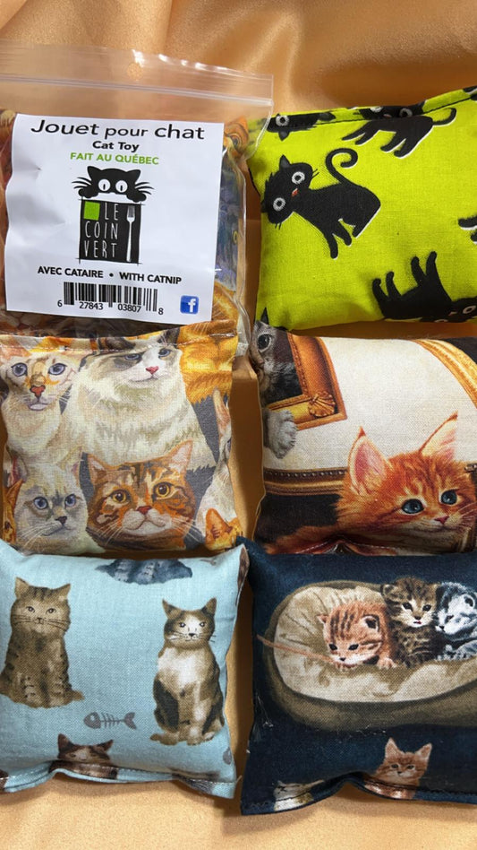 Coussins - jouet pour chat (x6)